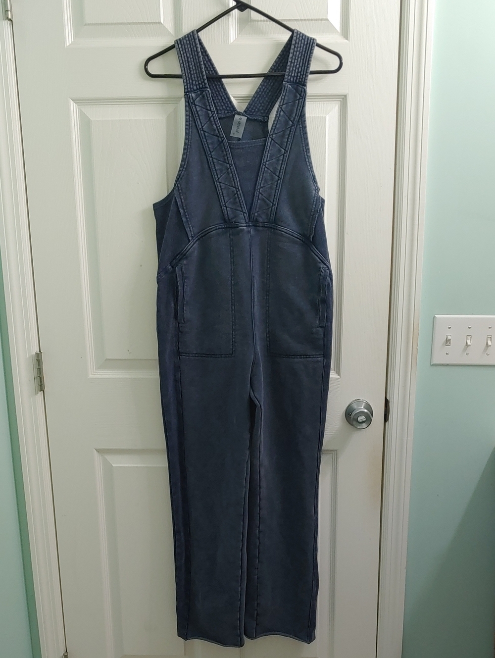 AS Revival Jumpsuit NWOT Women's XS Washed Blue Boho Romper Overalls